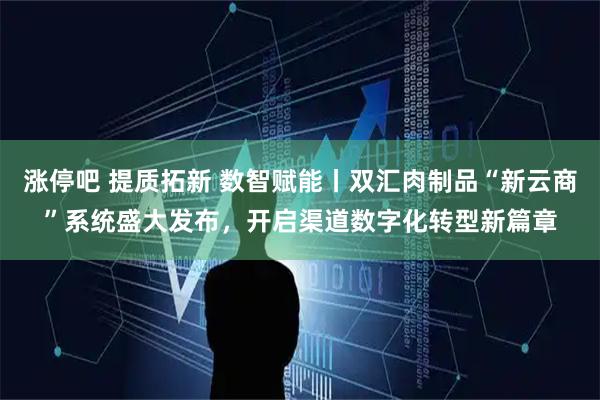 涨停吧 提质拓新 数智赋能丨双汇肉制品“新云商”系统盛大发布,开启渠道数字化转型新篇章